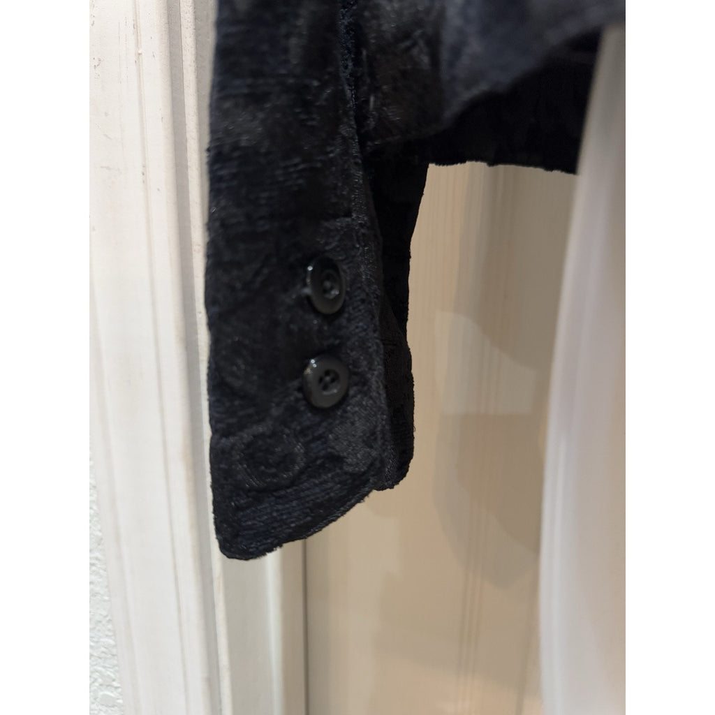 Croft & Barrow Brushed Corduroy Blazer Jacket Women's Large Black