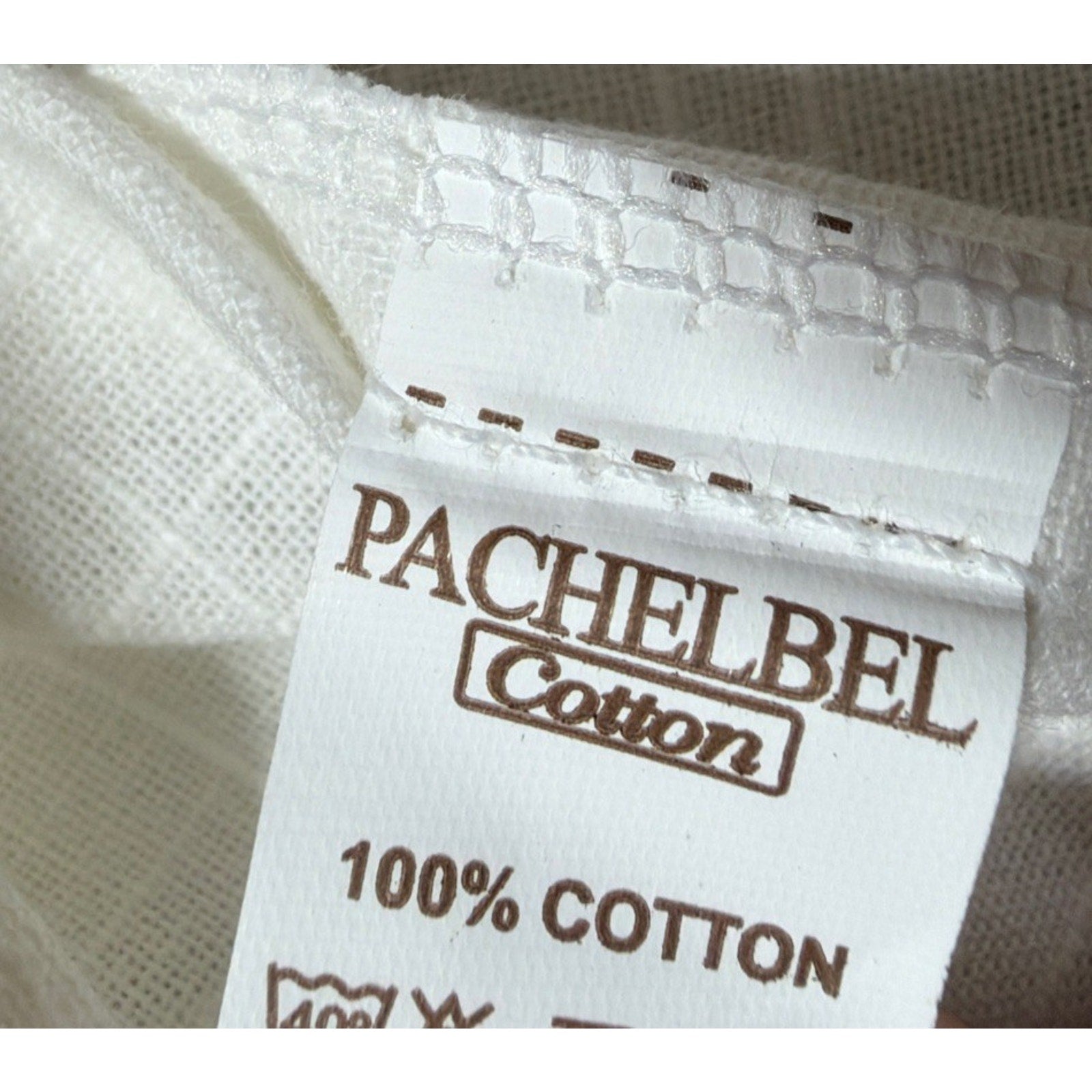 Pachelbel Tunic Woven Embroidered Cotton Size Medium