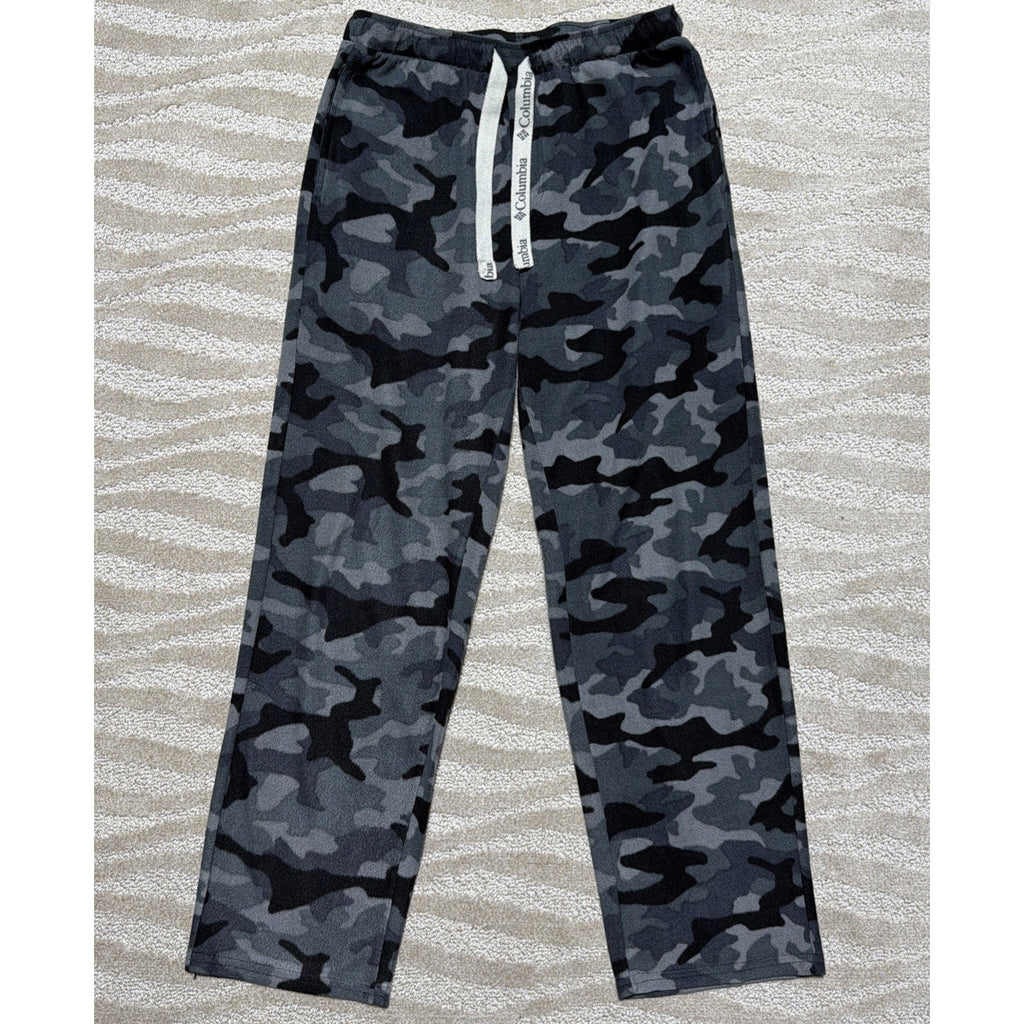 Columbia Men’s Camouflage Fleece Lounging Pajama Drawstring Pants Medium