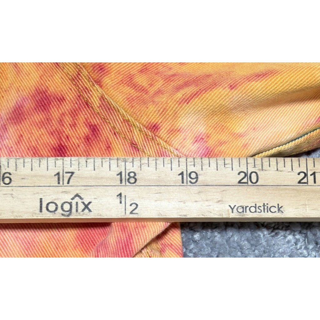 Eddie Bauer Ladies XS Tie-Dye Denim Jean Trucker Jacket Casual