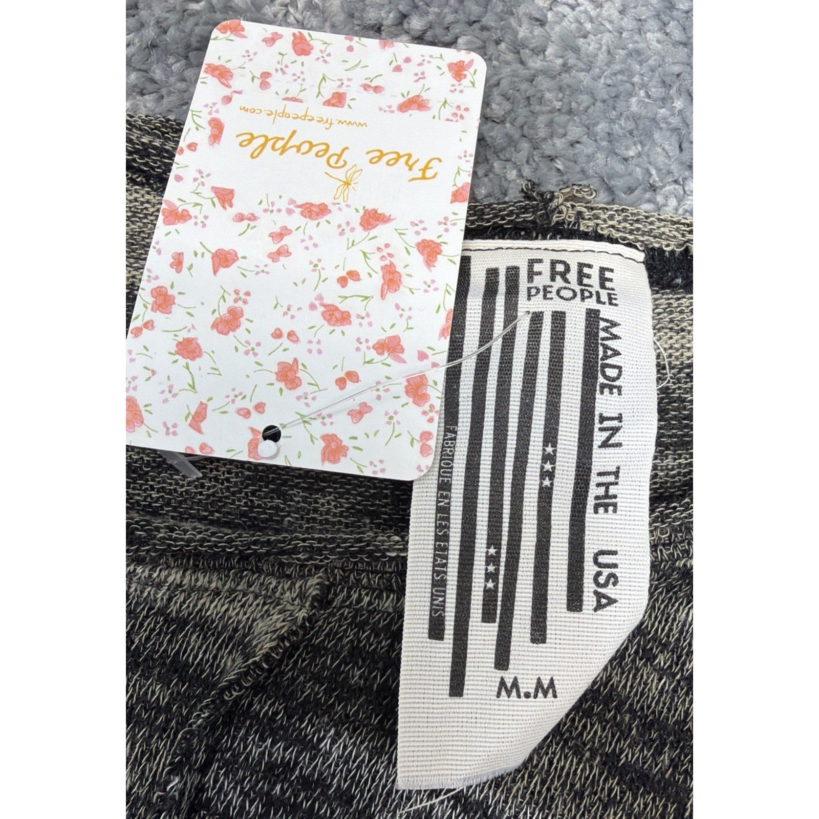 Free People Women Carolina Hacci Sweater Hippy Boho Knit Tunic Top Knit M New