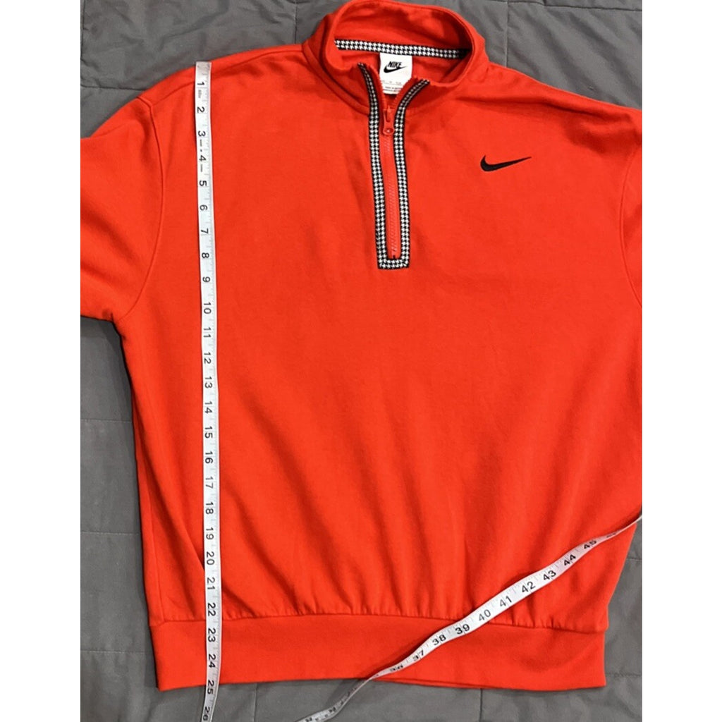 Nike Red Men’s XS Sweatshirt DD5031-673 Sports Athletic Patterned Houndstooth