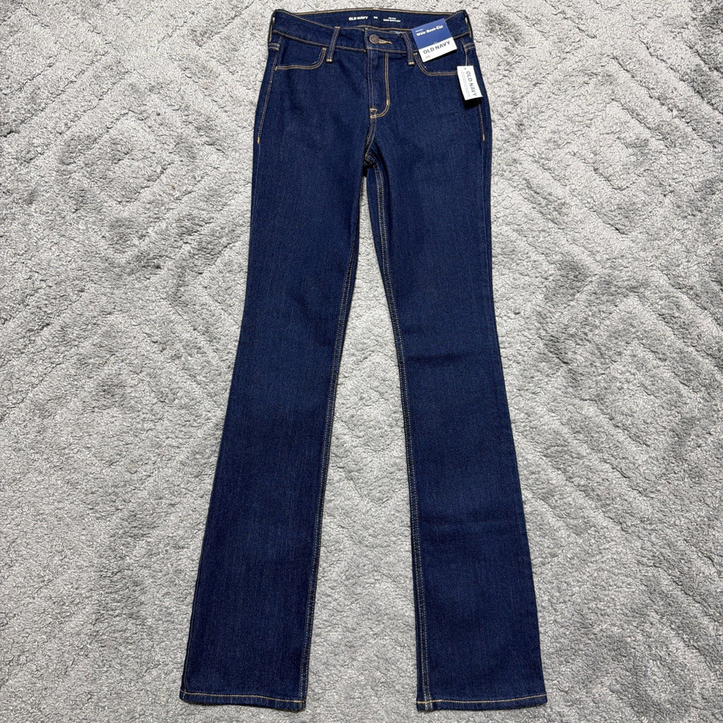 New Old Navy Jeans Women's 00 WOW Bootcut Mid Rise Stretch Denim 25x32