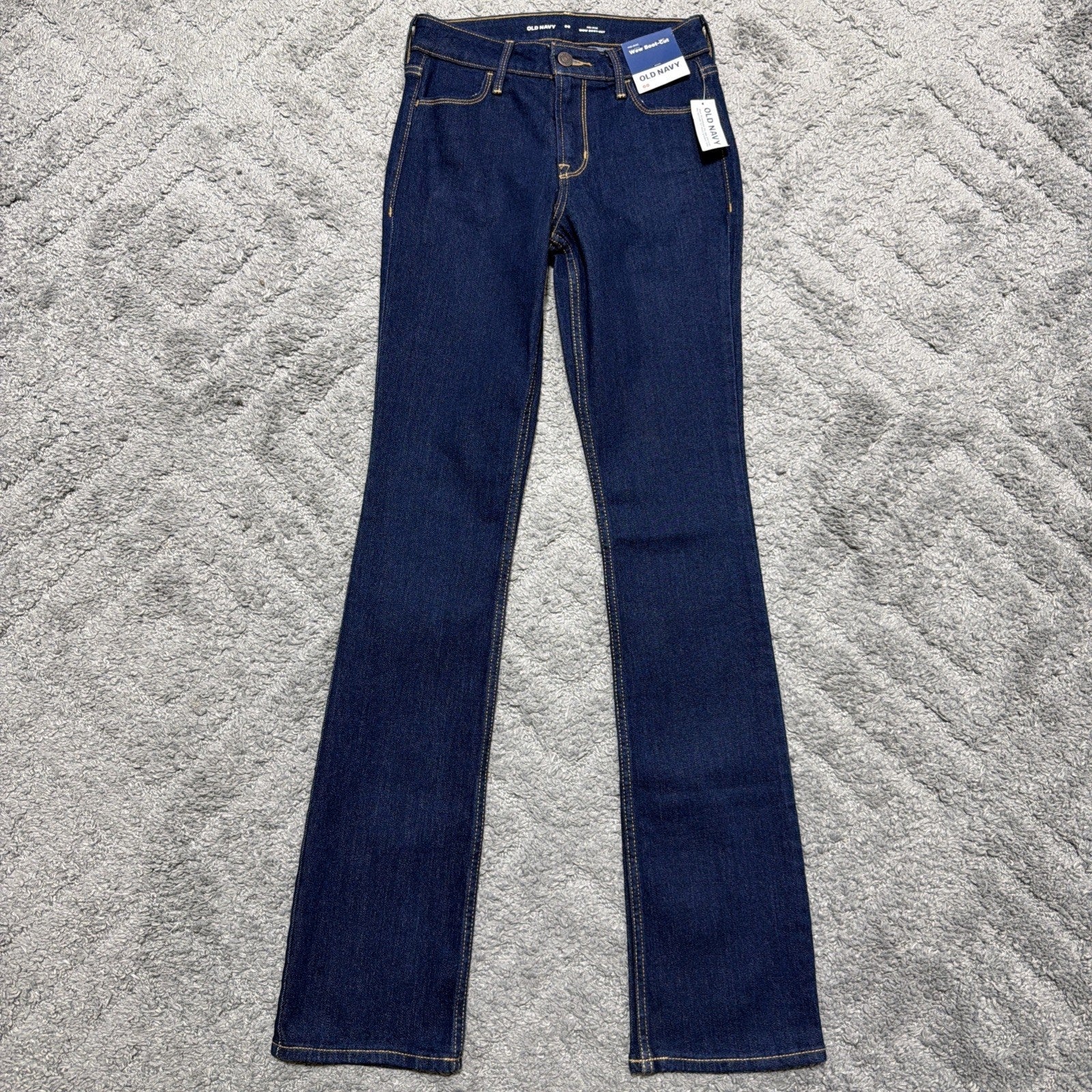New Old Navy Jeans Women's 00 WOW Bootcut Mid Rise Stretch Denim 25x32