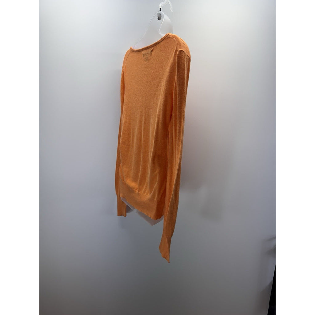 Old Navy Sweater Women’s Large Orange Long Sleeve V-Neck Lightweight
