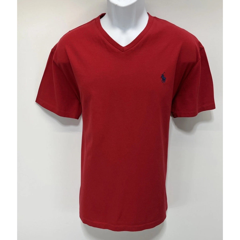 Polo Ralph Lauren Men’s Classic-Fit V-Neck Jersey T-Shirt Red L Large
