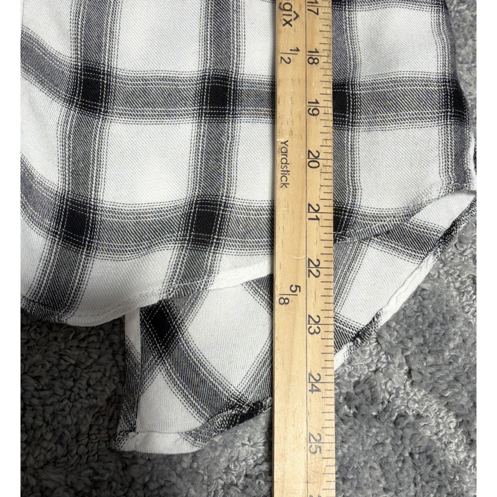 By & By Button Down Shirt Size S Plaid Western Country Hipster Geek