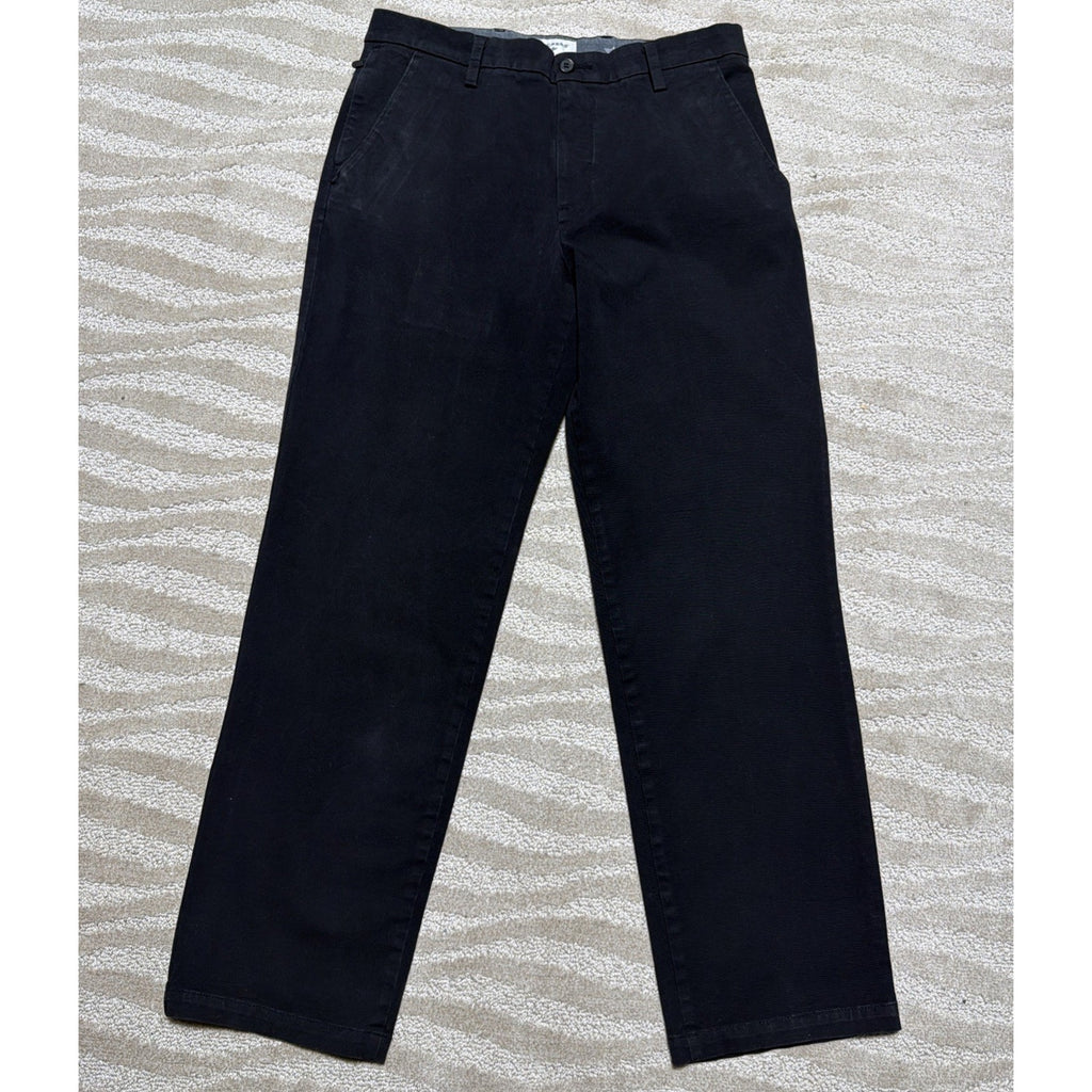 Dockers 34x32 Classic Fit Dress Pants Black Chino Business Pockets
