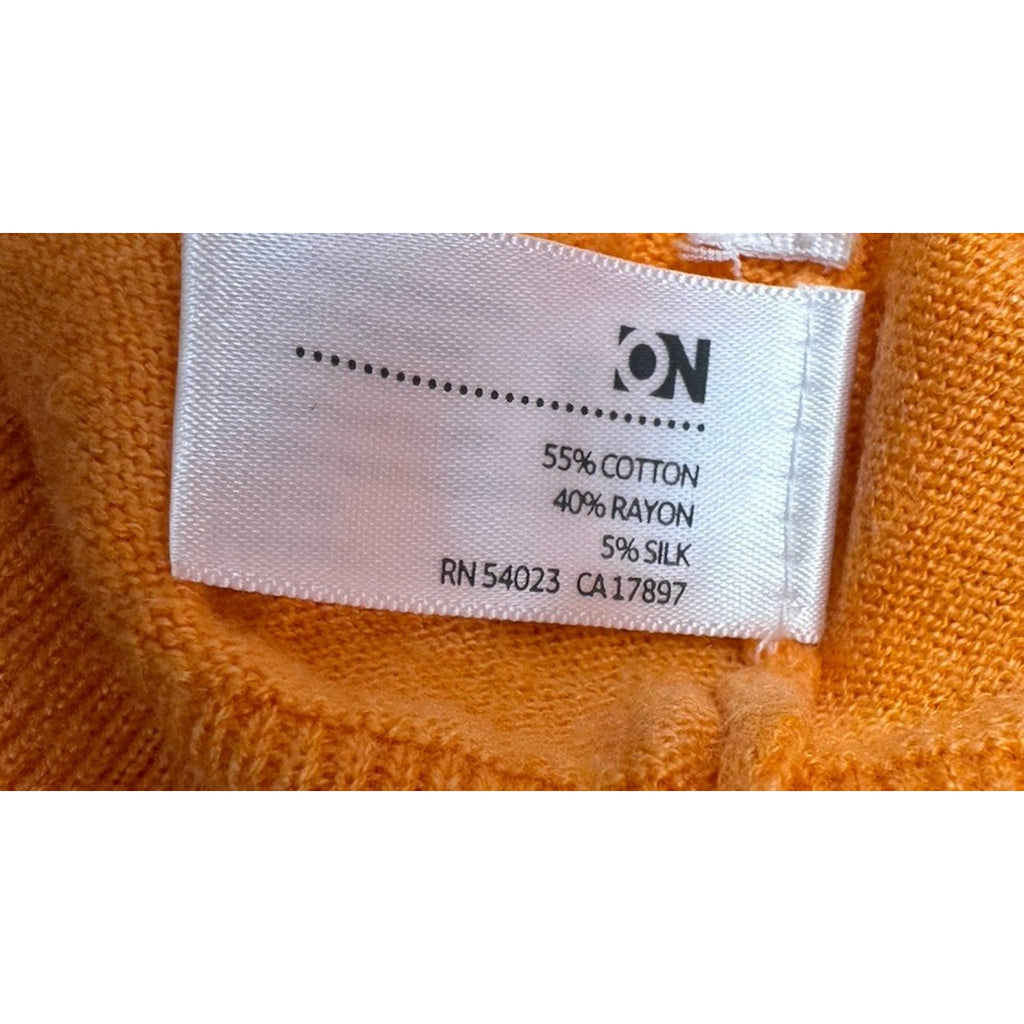 Old Navy Sweater Women’s Large Orange Long Sleeve V-Neck Lightweight