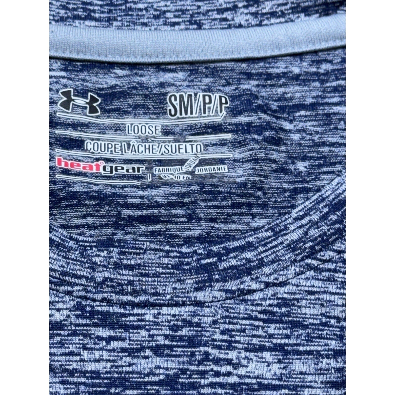 Under Armour Heatgear Loose T-Shirt Men’s S Athletic Lightweight Heather Blue