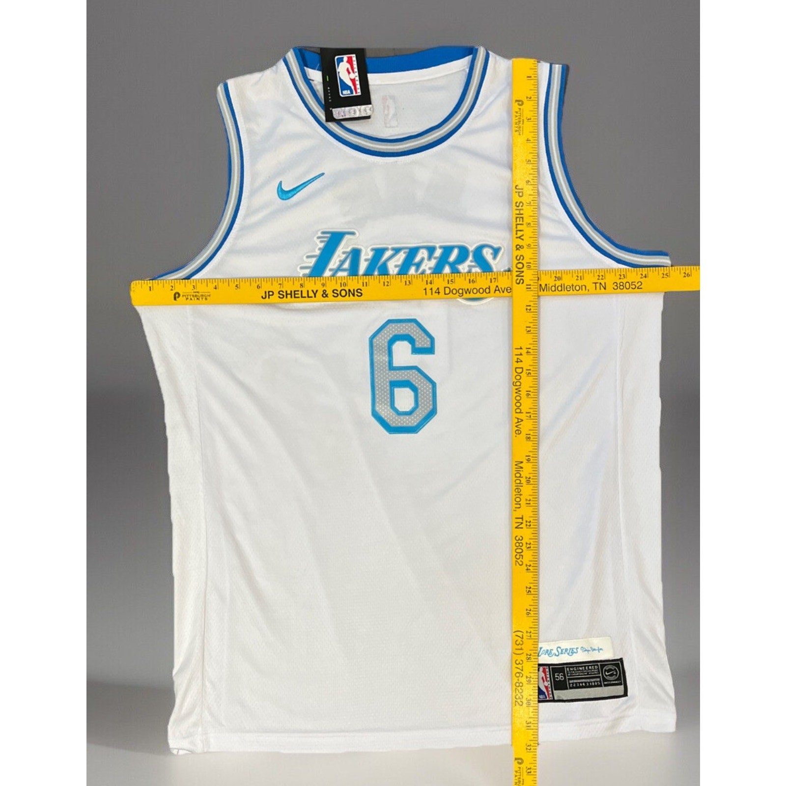 NWT Lebron James LA Lakers Nike City Swingman Lore Series Jersey Men's 56 NBA