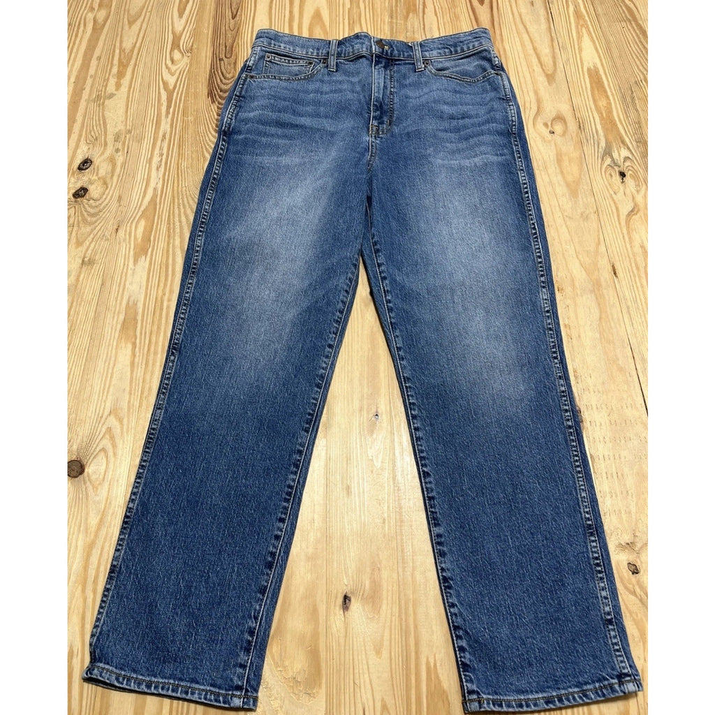 J Crew Jeans Womens 30 Blue Classic Vintage Stretch High Rise Straight