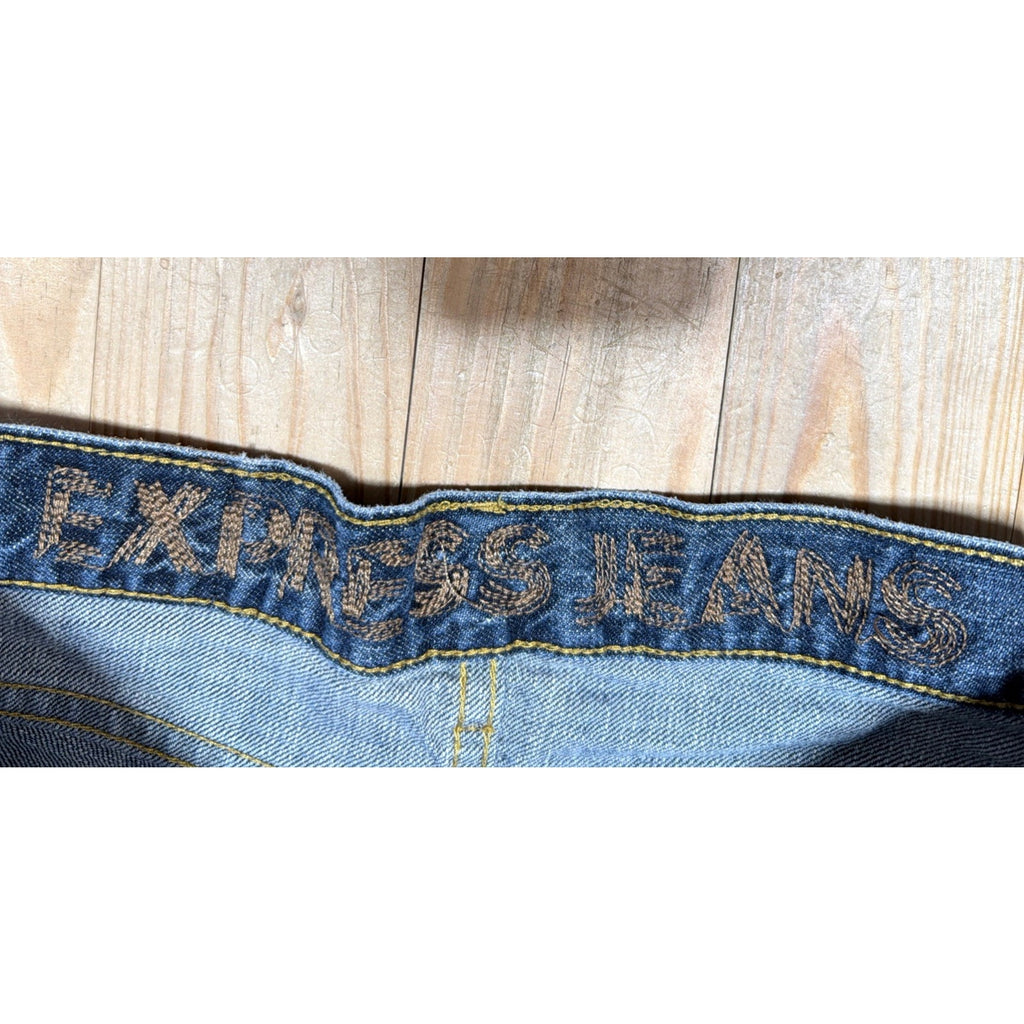 Express Jeans Men's 28x30 Slim Straight Blue Stretch Denim