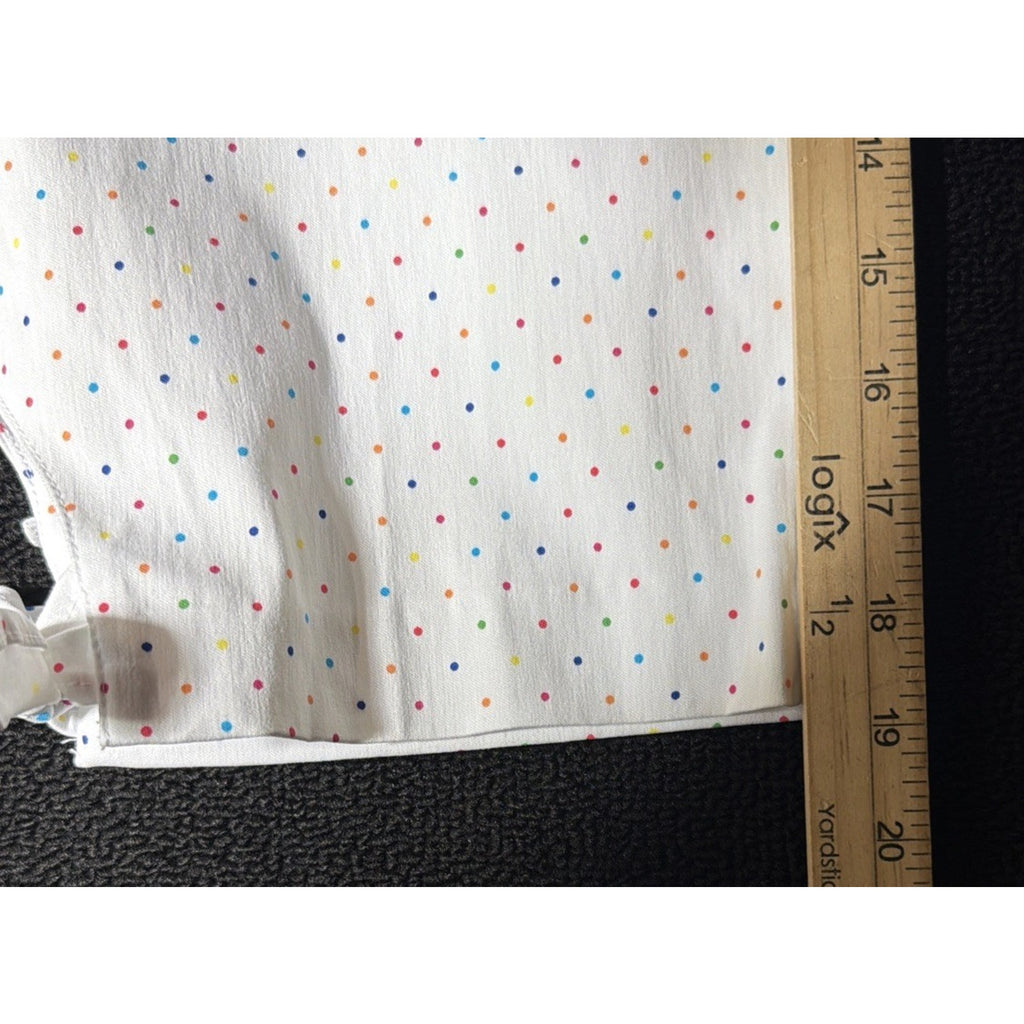 Counterparts Multi Dot Capri Super Stretch Pants Womens Size 10 Pet White NWT