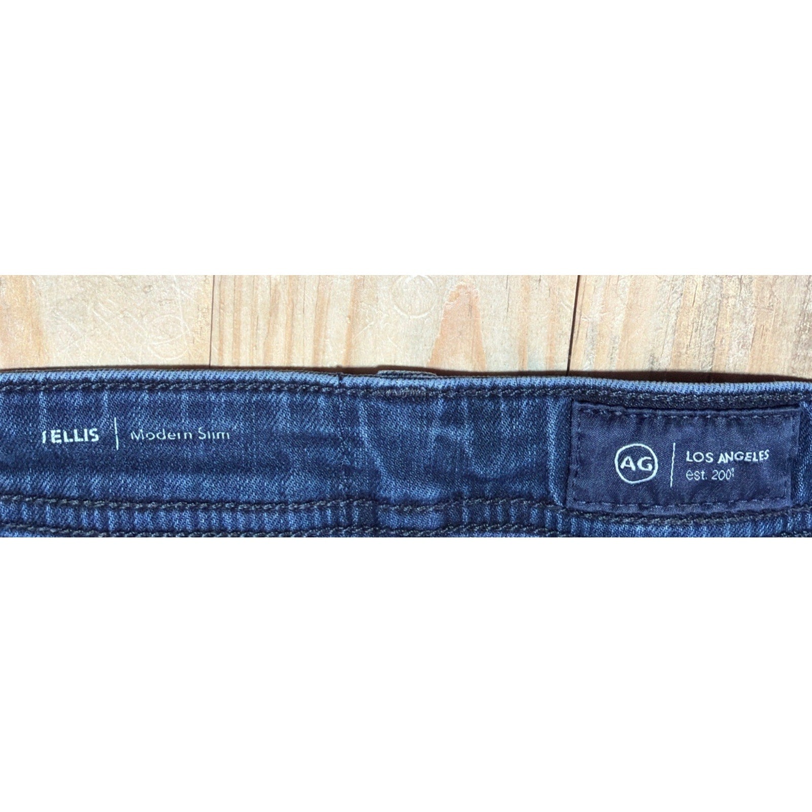 Denim Jeans Ag Adriano Goldschmied Ellis Modern Slim Blue Dark Wash 35x29