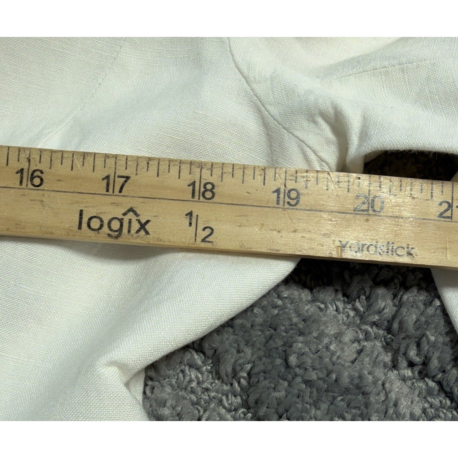 Women’s Annie Alexander Vintage Linen Blend White Lined Coat SZ 12