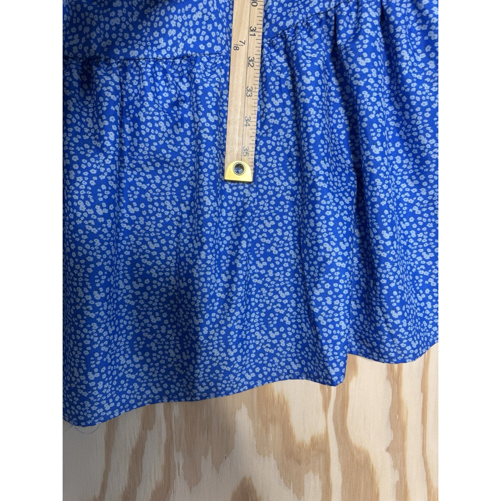 CamiBloom Blue Floral Cami Sundress 3XL Womens Sleeveless Spaghetti Strap Dress