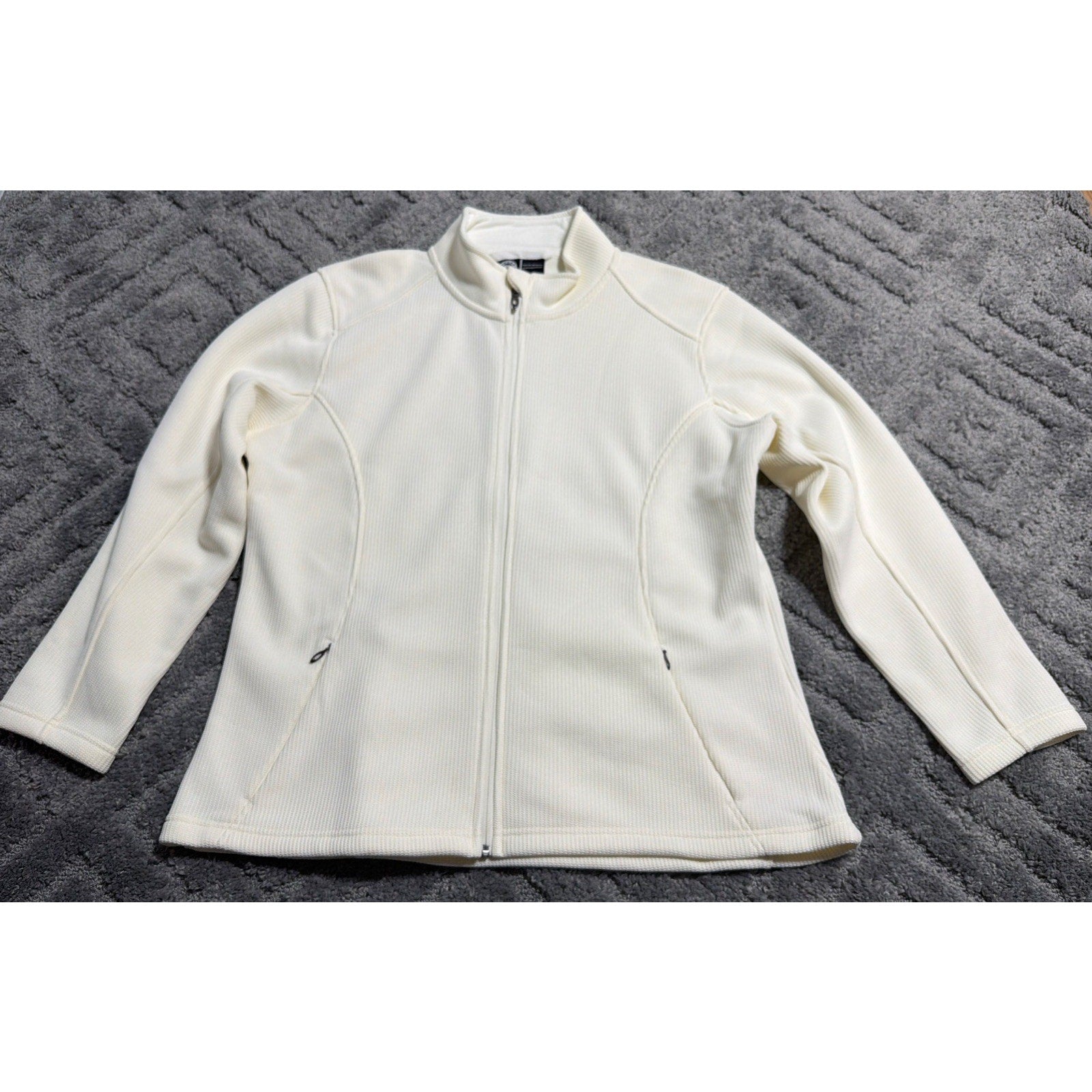 Polar King Key Marmaton Women's Super Soft Fleece Lined Active Jacket Ivory 2XL