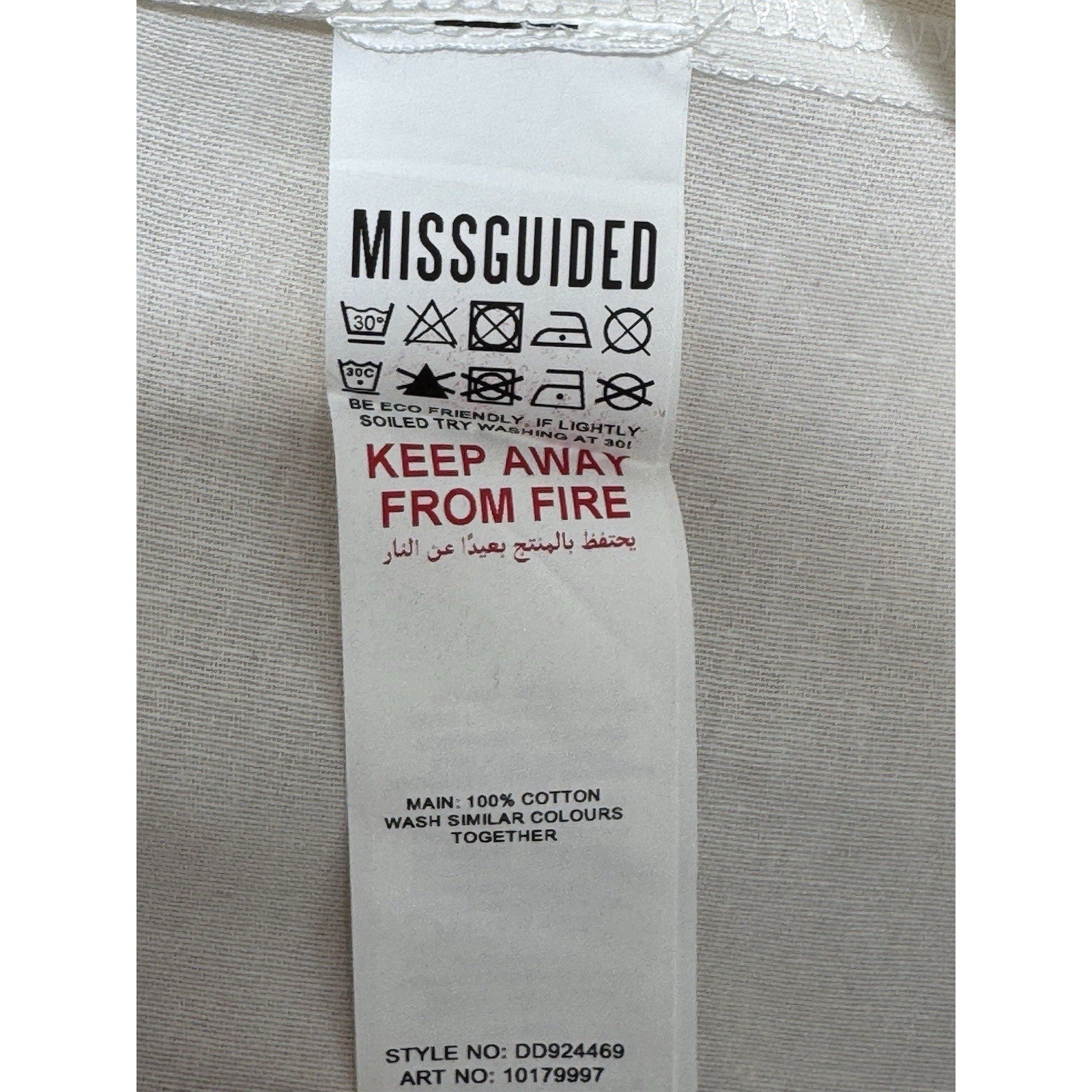 Missguided Women's Sz 4 L. Sleeve Skater Skirt White Pearl Button Up Mini Dress