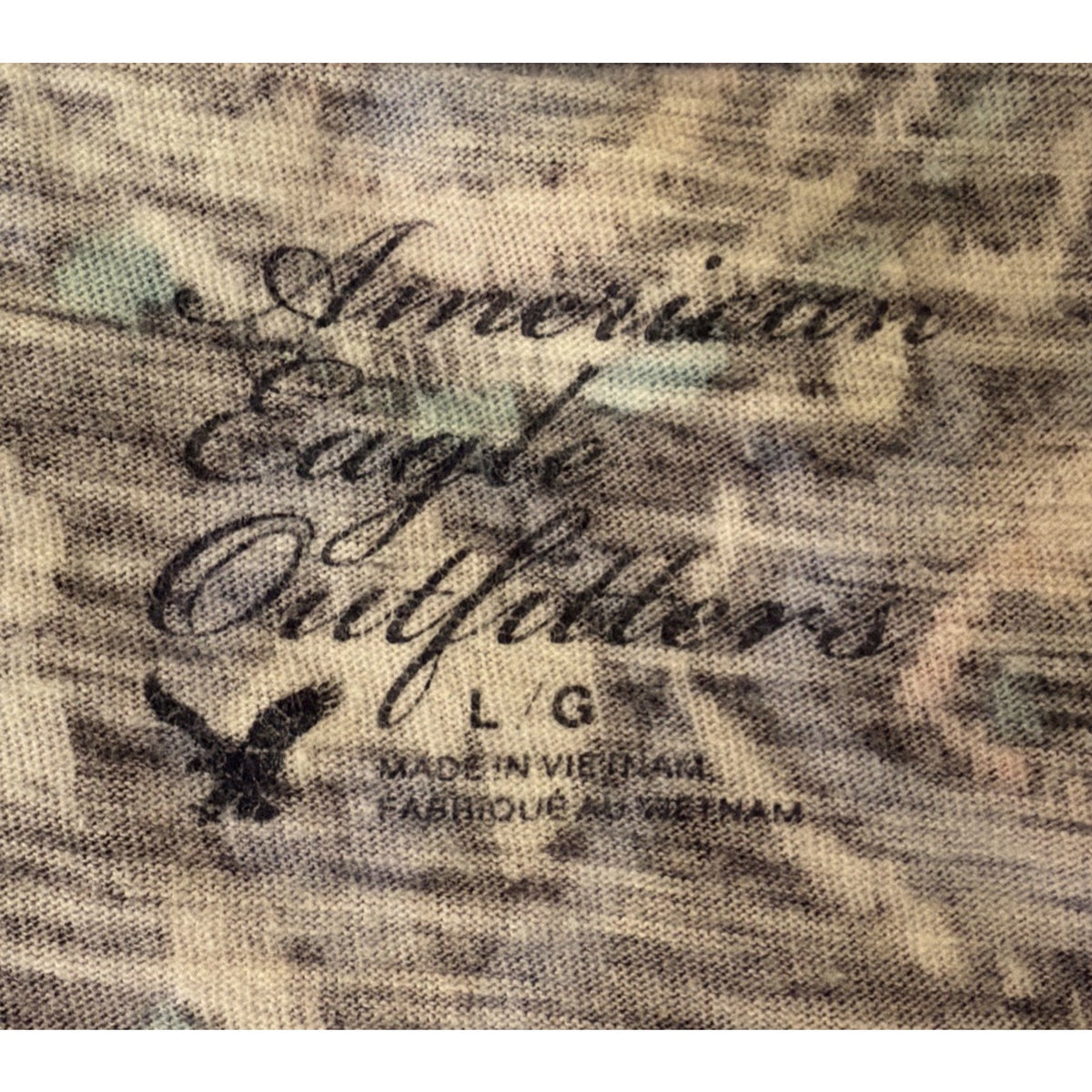 American Eagle Outfitters Womens Paisley Tank Top Size L 100% Cotton 2012