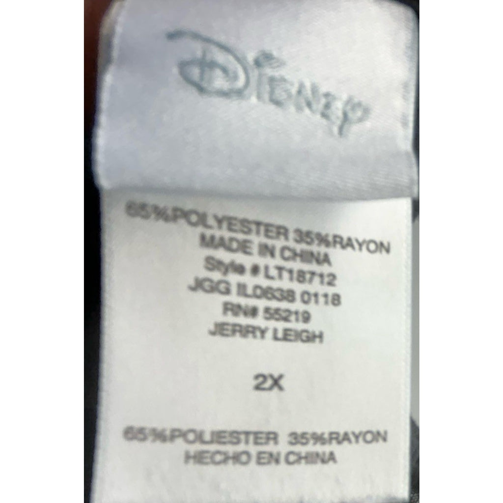 Disney Mickey Mouse Happy Love Rules T Shirt Plus Size Womens Sz. 2XL.