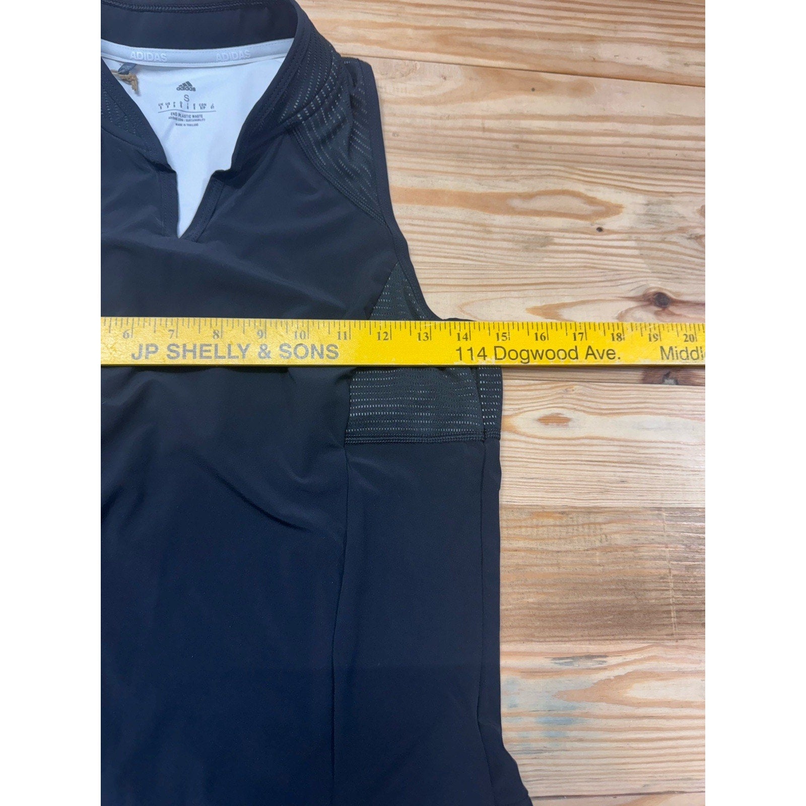 Adidas Sport HEAT.RDY Golf V-Neck Racerback Dress Womens Small Black