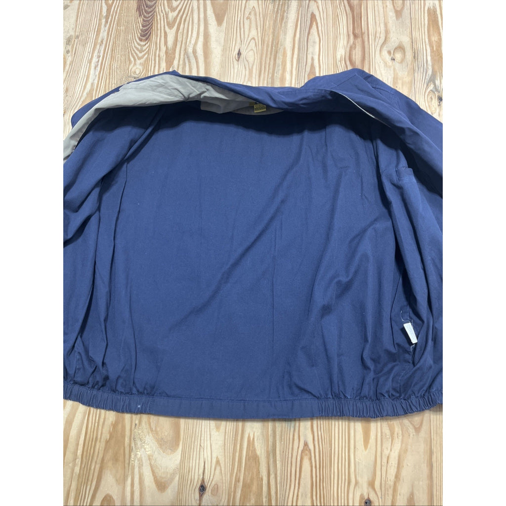 VTG DUCK HEAD MENS SZ XL FULL ZIP BLUE BOMBER JACKET COAT