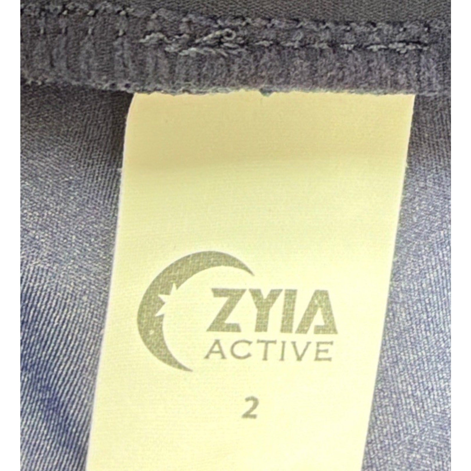 ZYIA Strap Deluxe Hi-Rise 7/8 Navy Leggings Size 2