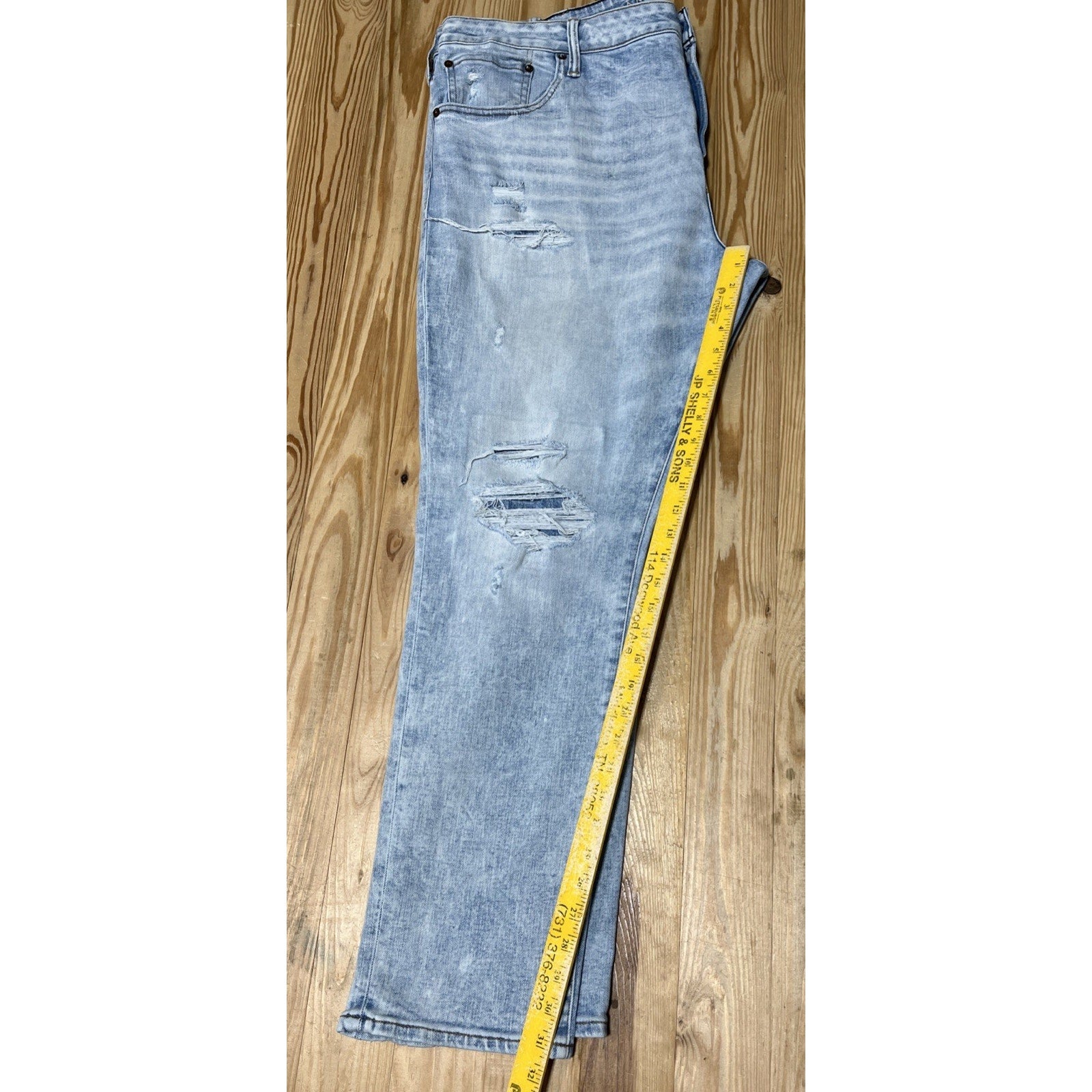 American Eagle Airflex + Temp Tech Jeans Men’s 44x32 Blue Denim Athletic Skinny