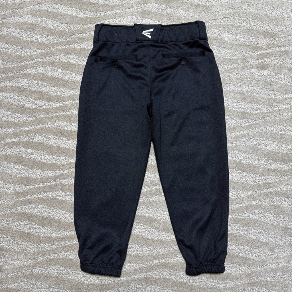 Easton Boys Baseball Pants Youth YXL Black Drawstring Athletic