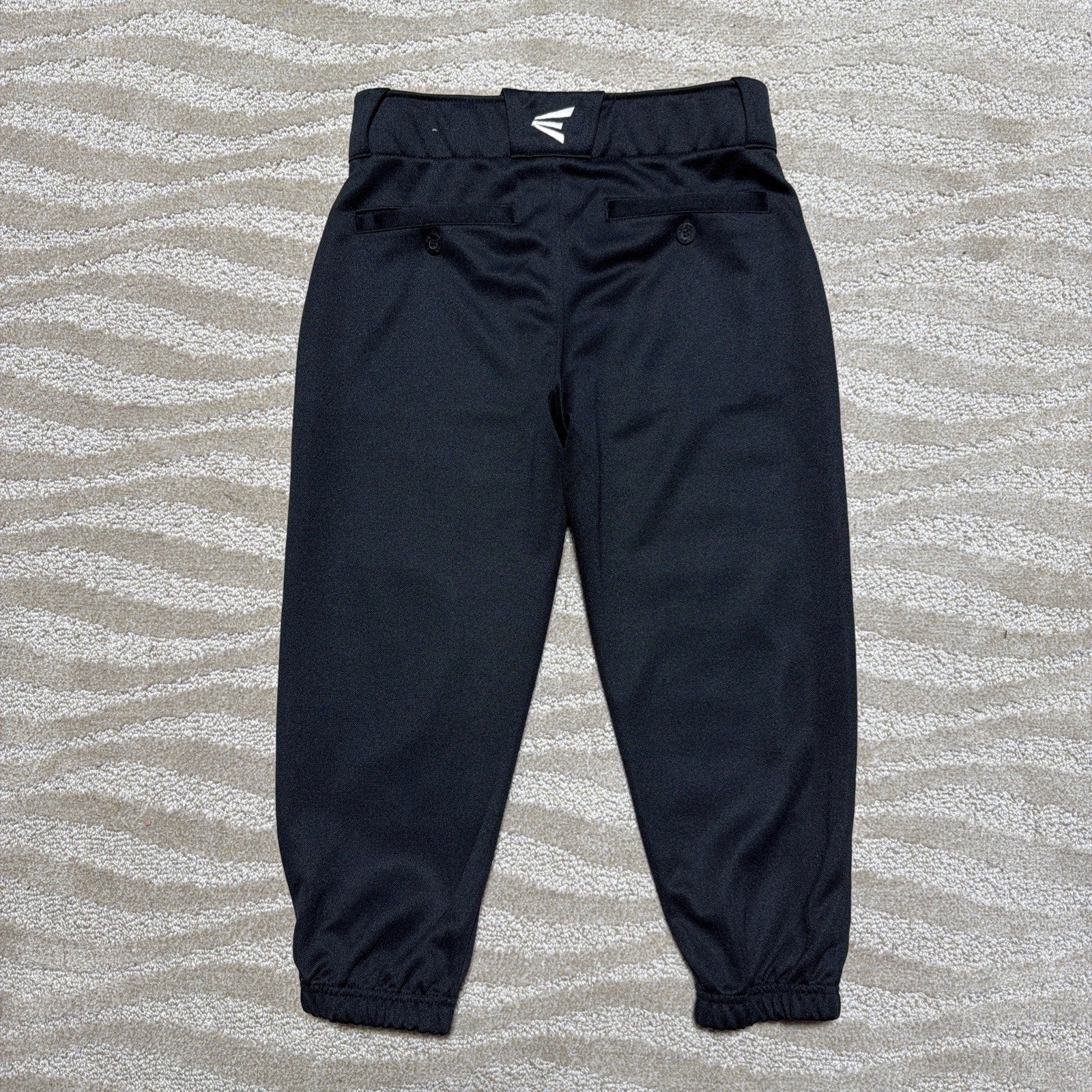 Easton Boys Baseball Pants Youth YXL Black Drawstring Athletic
