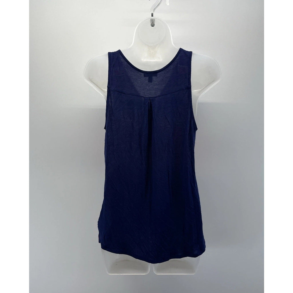 Express Women's Orange Blue White Sleeveless Striped Blouse Tank Size Small