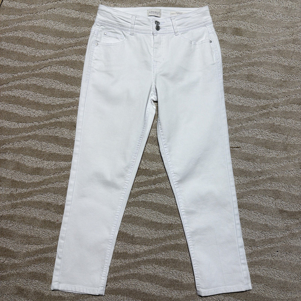 Angels Ever Flex Women’s Curvy Skinny Crop Capris Size 6/28 White