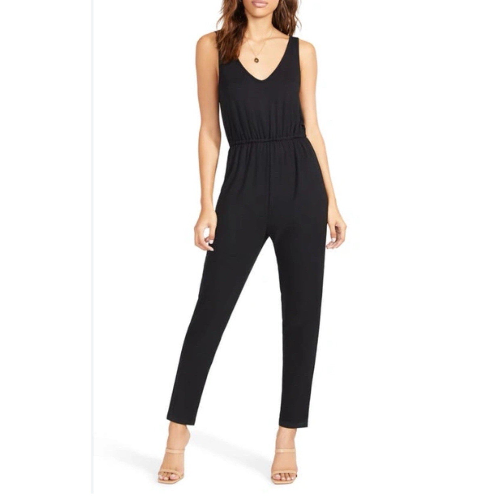 BB Dakota Steve Madden Womens Black Owe You One Jumpsuit Size Small BL103867