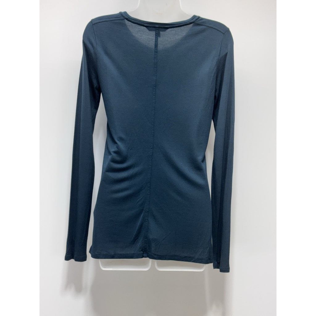 Banana Republic Green Long Sleeve Tee Back Seam Detail Women’s Size Small
