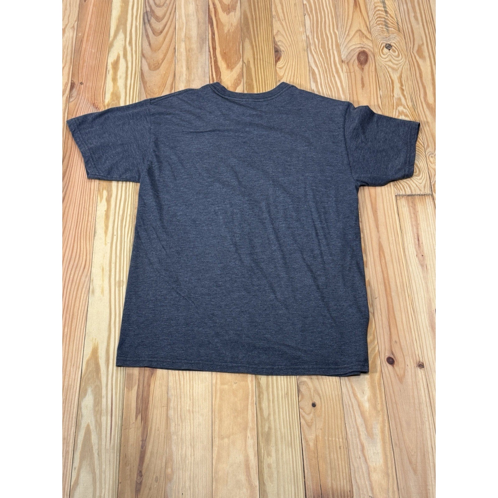 Billa Bong T-Shirt Men Medium Graphic Print Logo Gray Cotton Blend Palm Trees