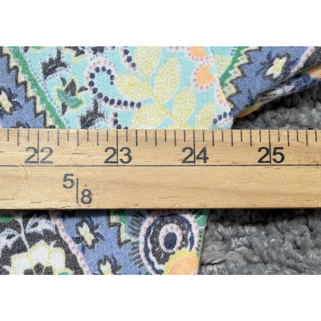 Size M White Birch Floral Womans Lightweight Oversized Boxy Sweater New