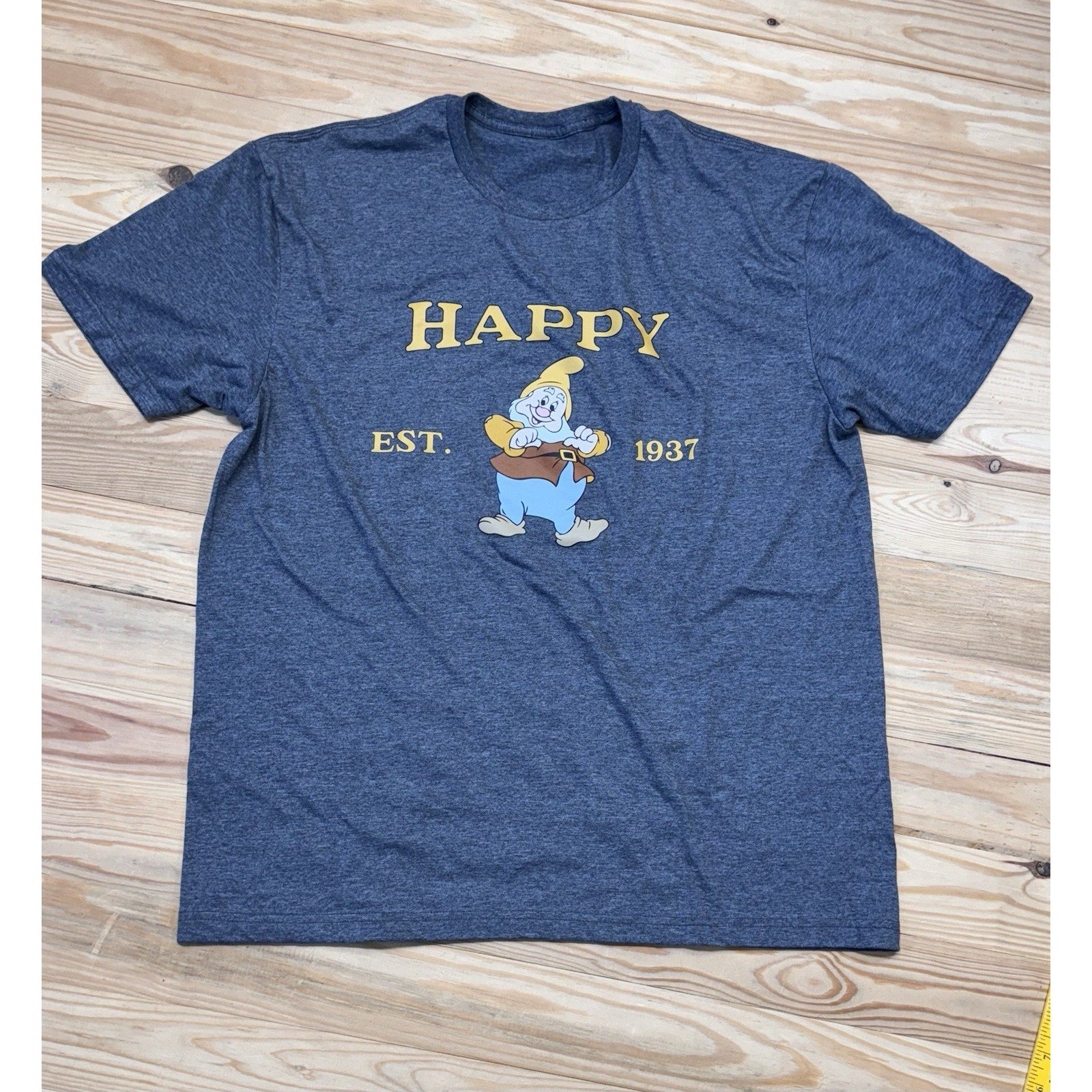 Happy Est. 1937 Walt Disney World Dark Gray T-Shirt XL No Tag Snow White