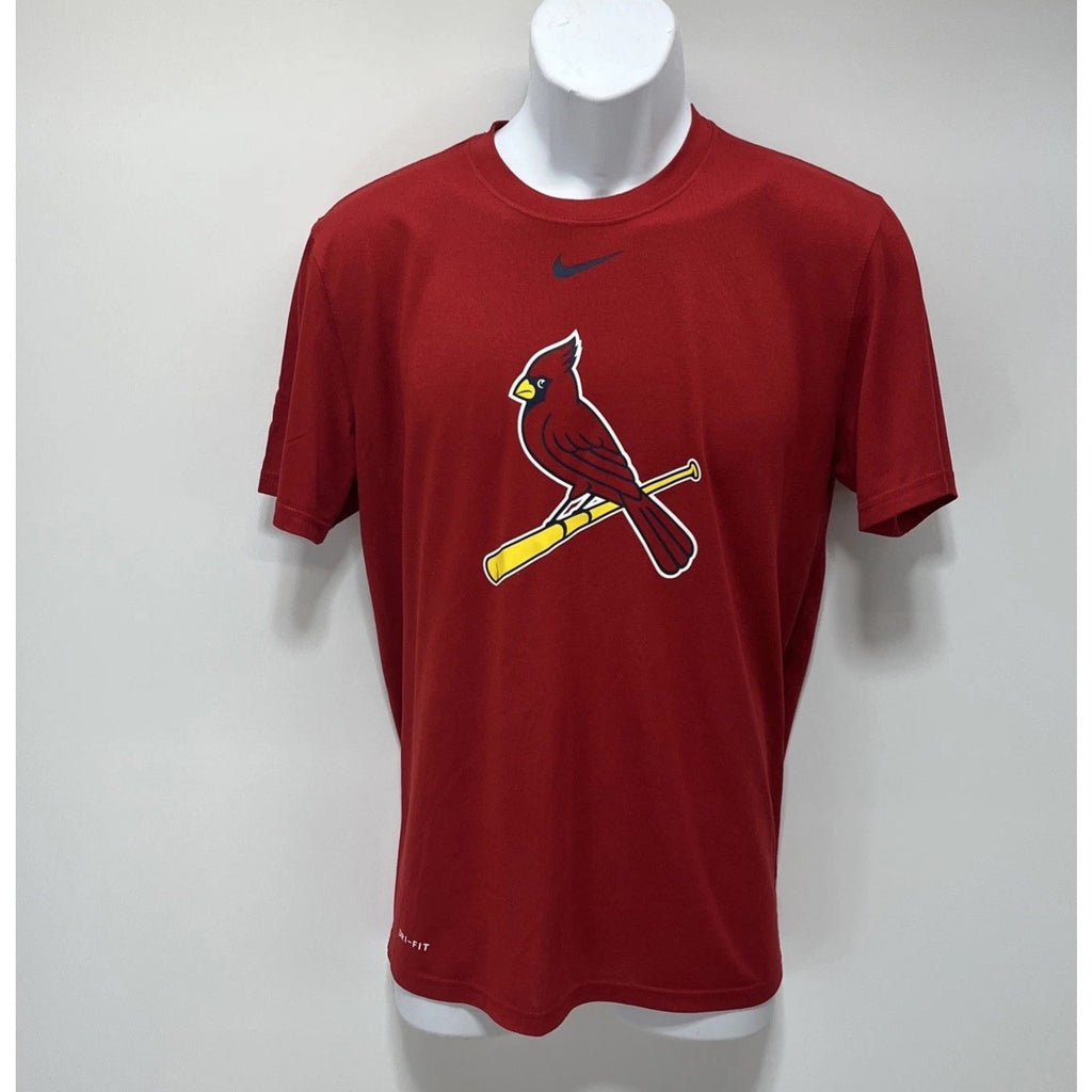 Nike Dri-Fit St. Louis Cardinals Red T-shirt - 1 Bird/1 Bat - MLB Size Medium