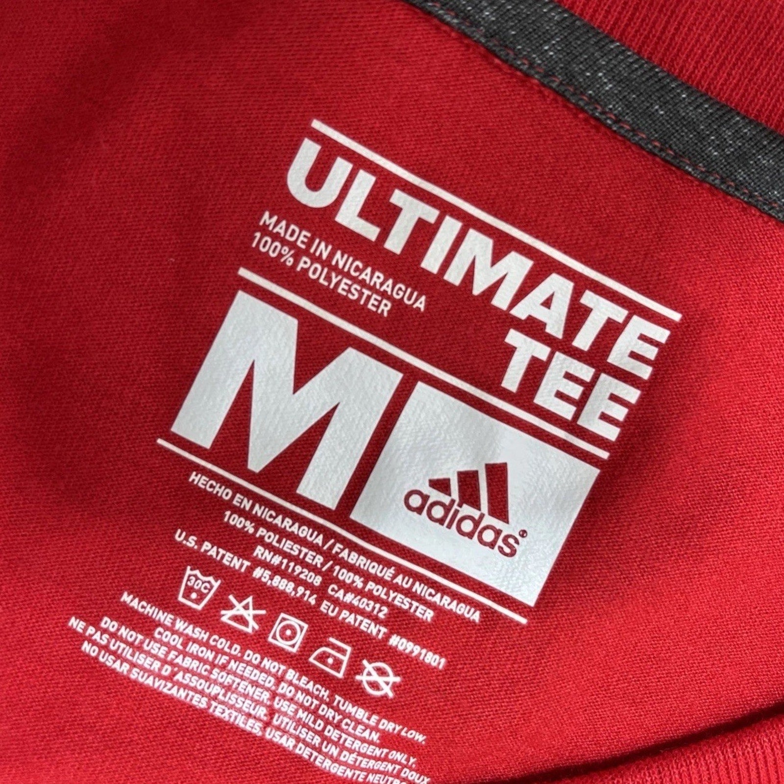 Adidas Ultimate Tee Womens NBA Chicago Bulls Basketball V-Neck Shirt M