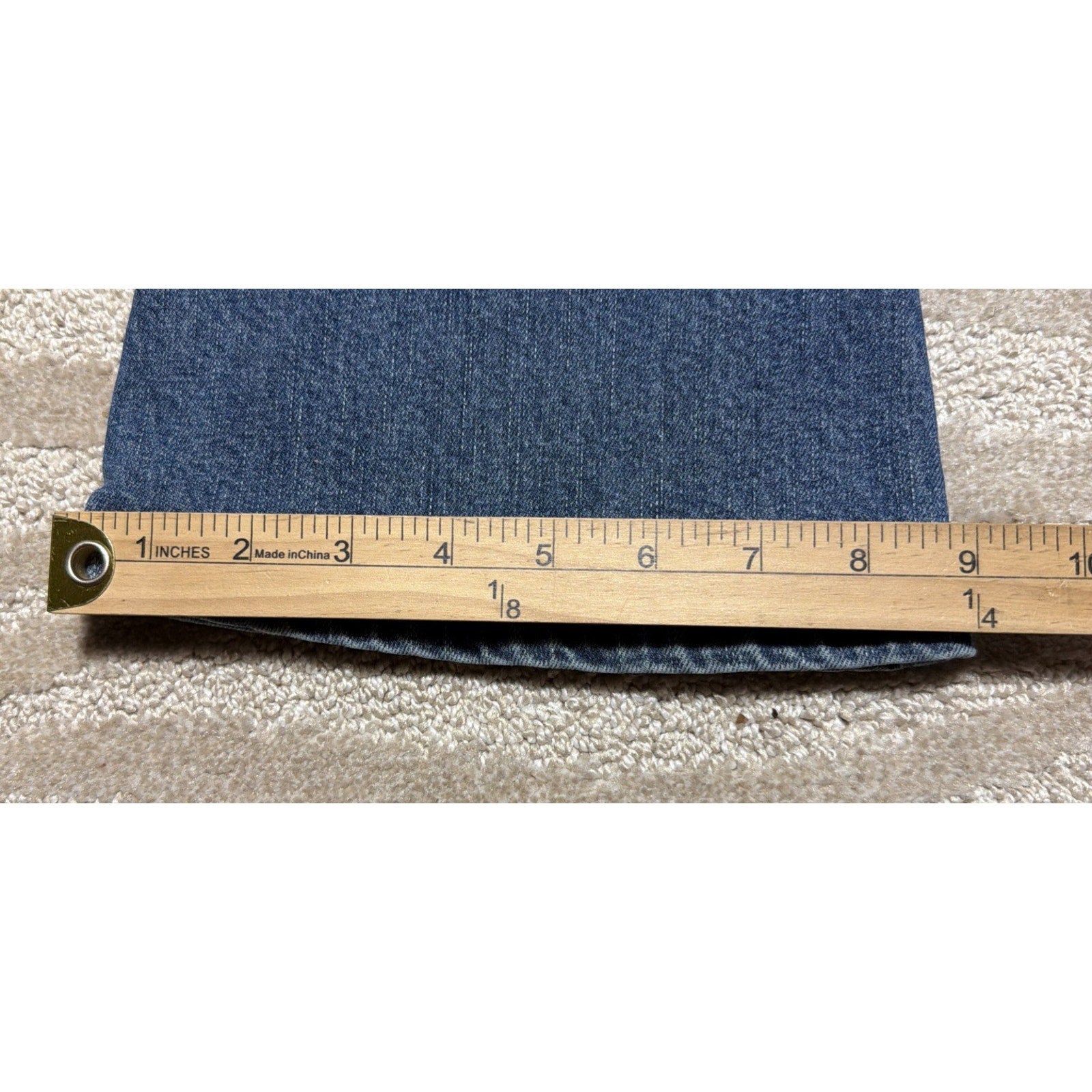 Free People Womens 24 Dark Blue Cropped Mid Rise Flare Jeans 26x24 Stretch