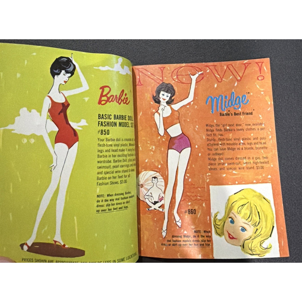 Vintage 1962 Booklet Mattel Barbie and Ken and Midge Clothes
