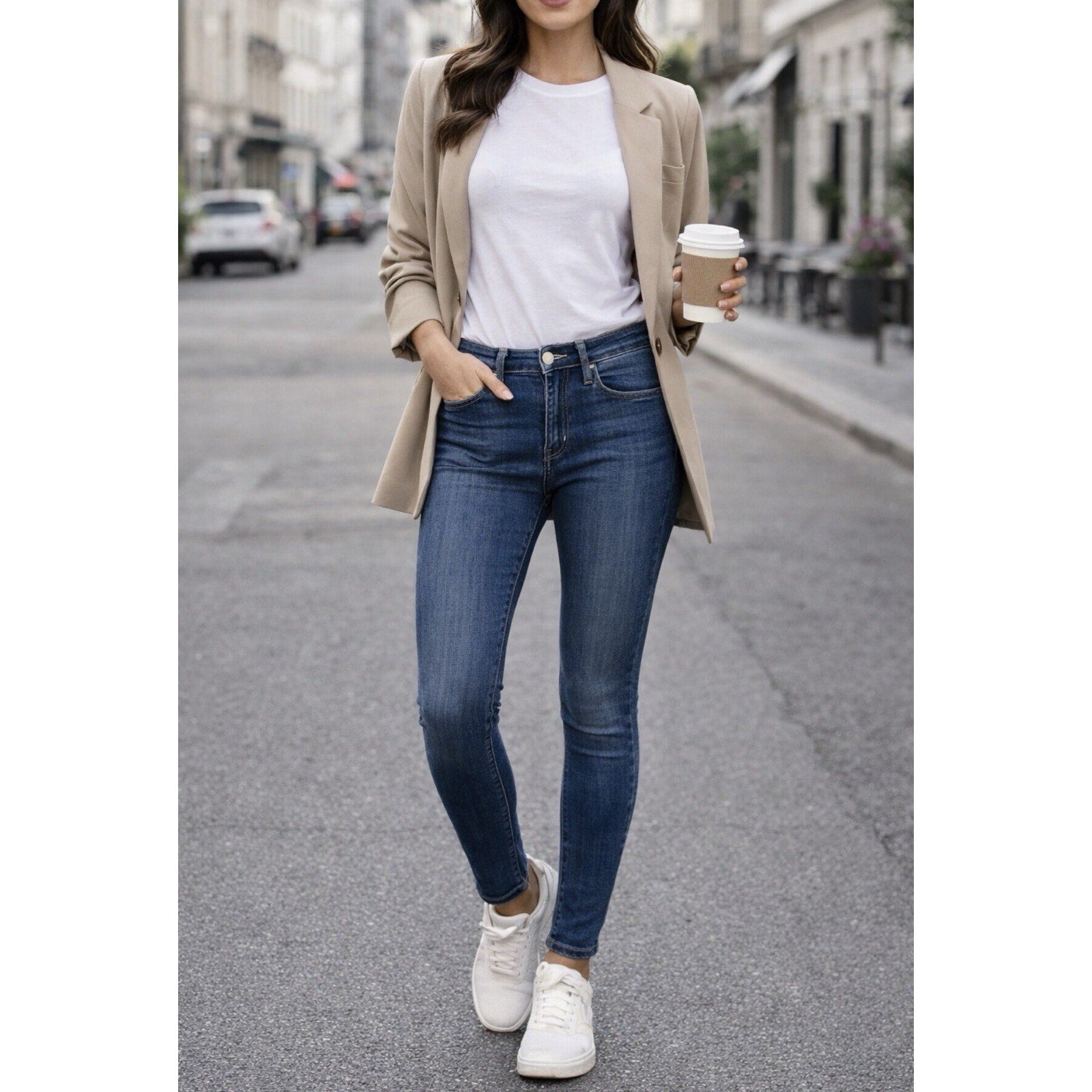 Levi’s 721 High Rise Skinny Jeans Women’s 27x28 Medium Wash Stretch Denim Slim