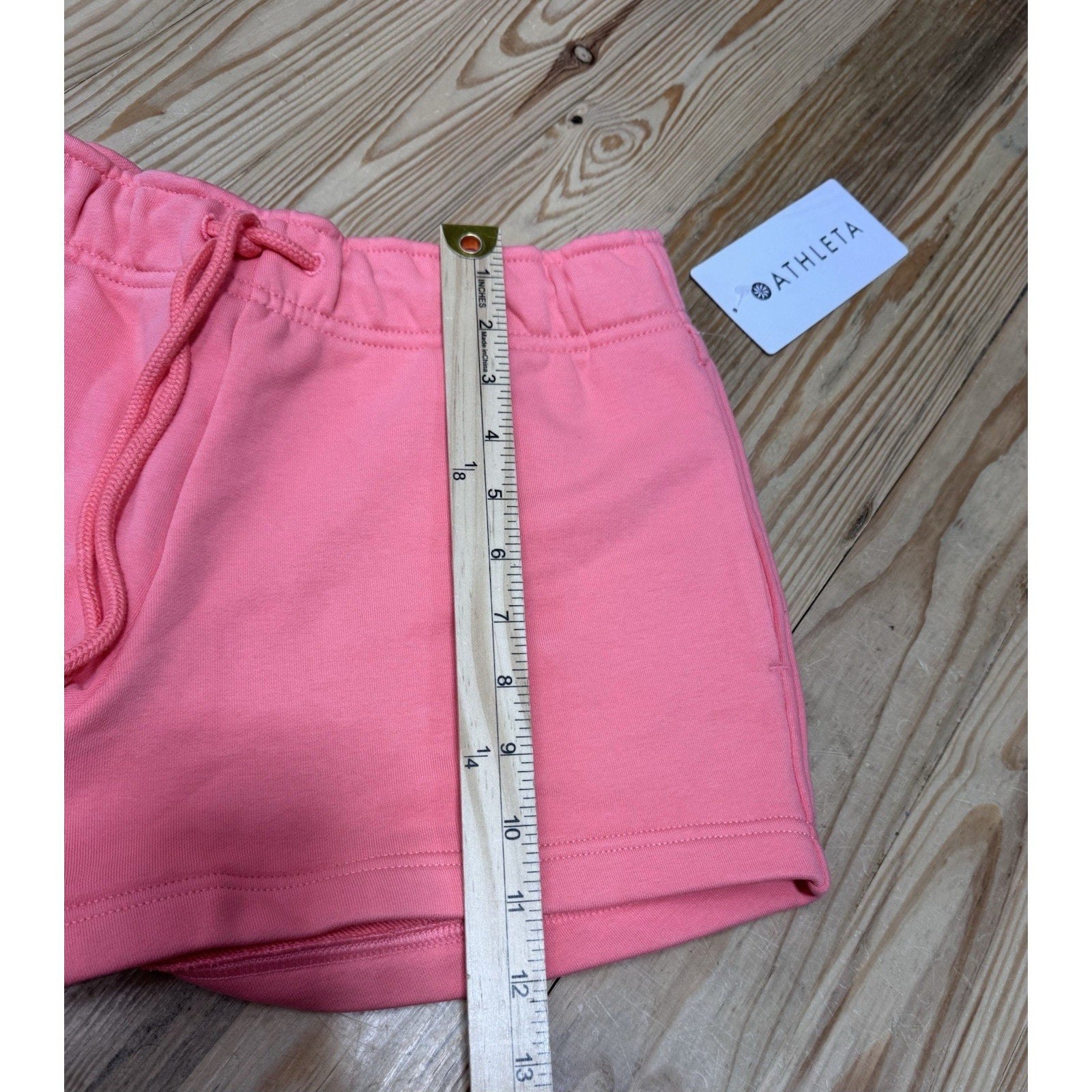 Athleta Terry Sportie Short Pink Heavyweight Women’s Size Small NWT
