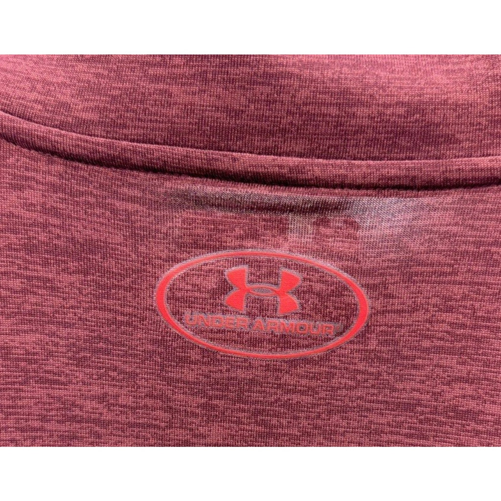 Under Armour 1/4 Zip Heat Gear Pullover XXL Men Red Polyester YGI Q4-181