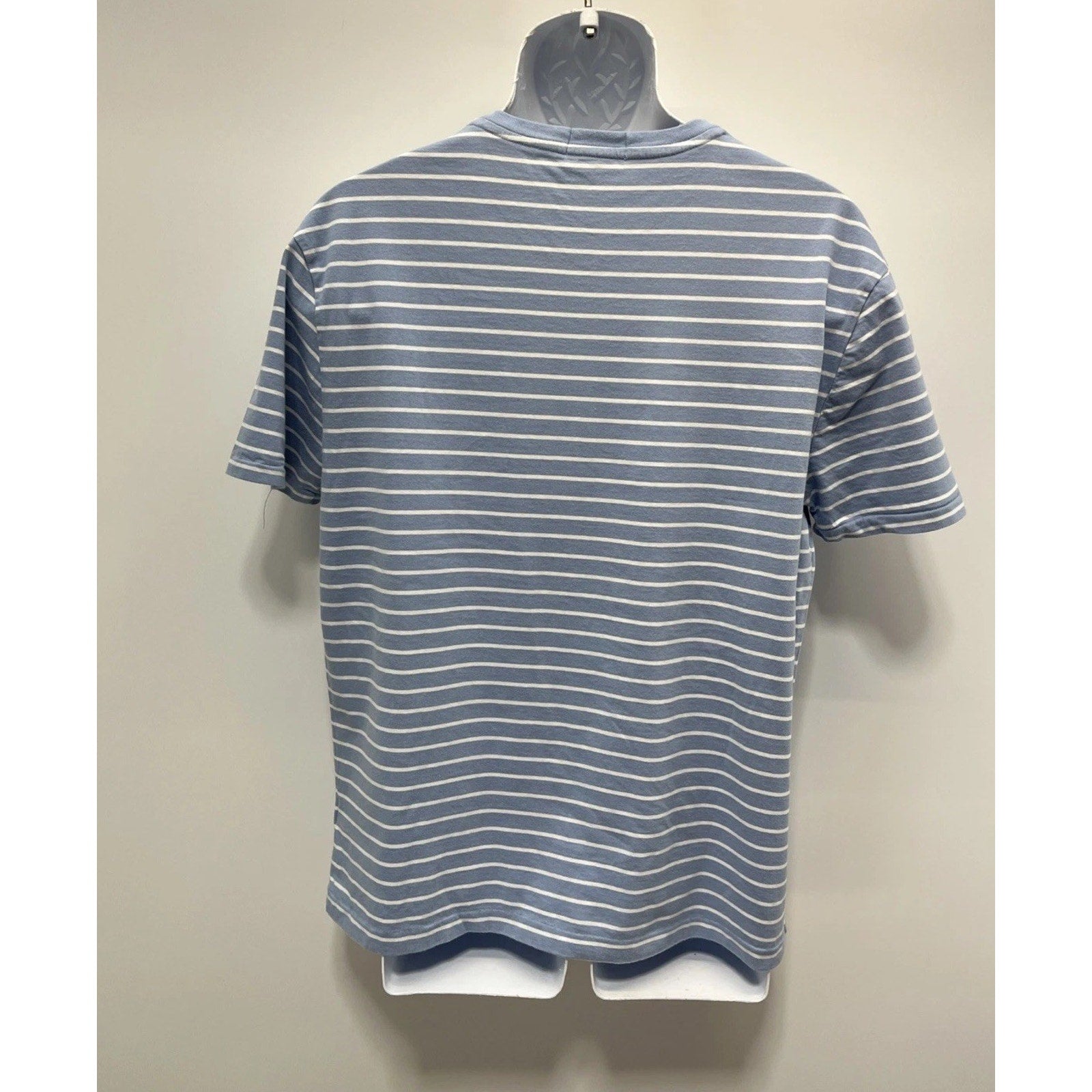 Polo Ralph Lauren Men’s Striped Tee Blue White Classic Fit V Neck T Shirt