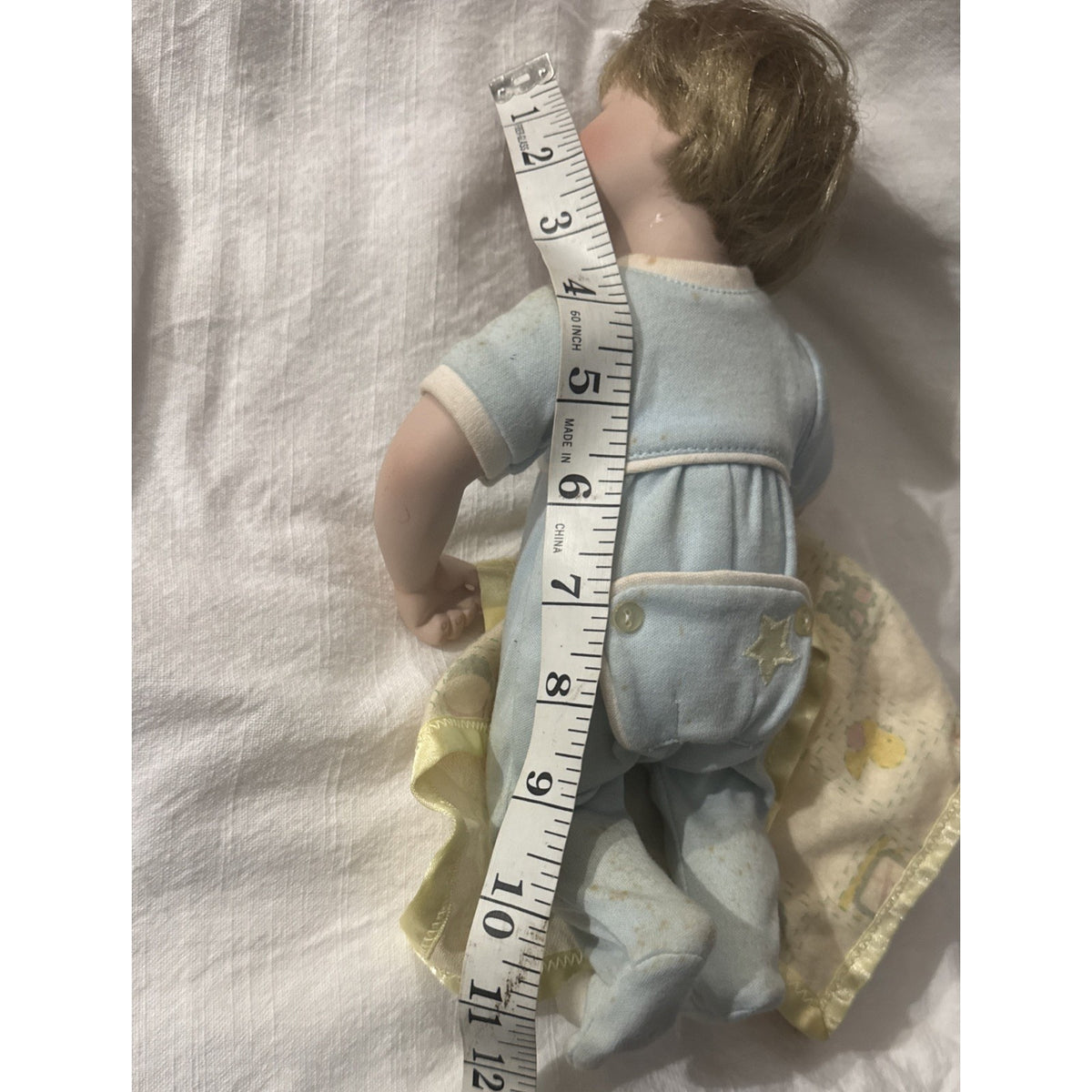 Ashton Drake Galleries Tuck Me In, Mommy Porcelain Baby Boy Doll