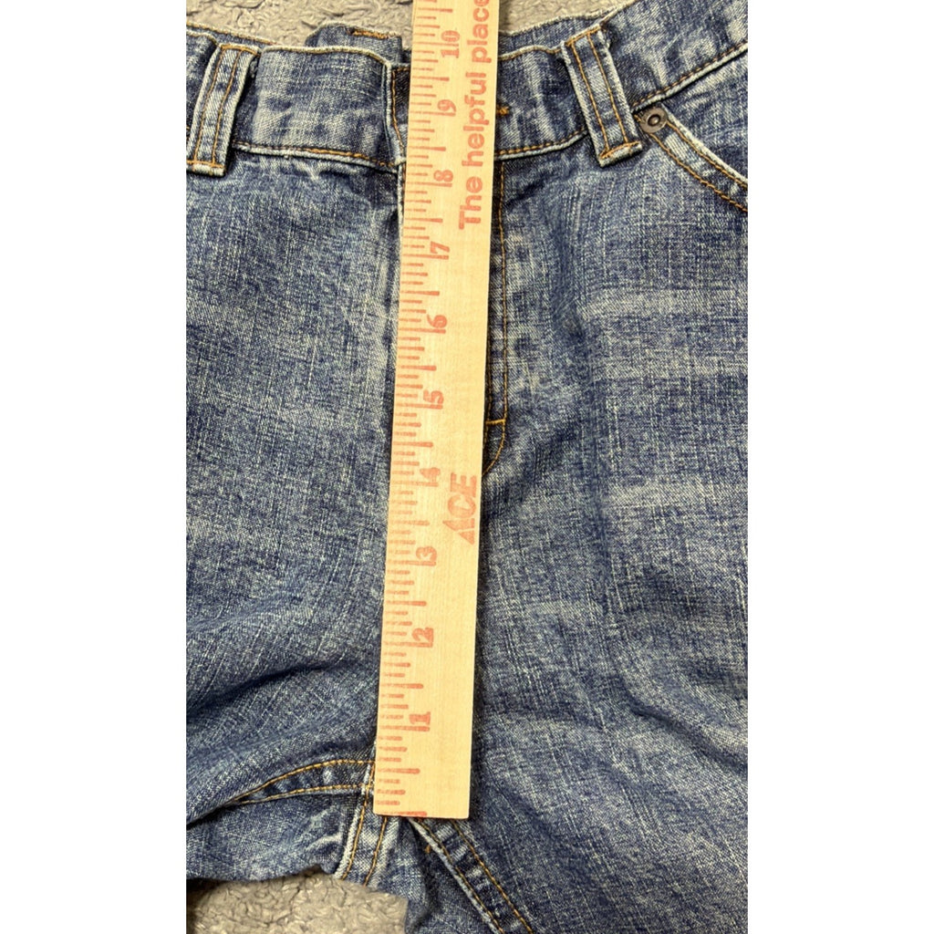 VINTAGE Lee Riveted Jeans Womens 8M Relaxed Cropped Blue Medium Wash