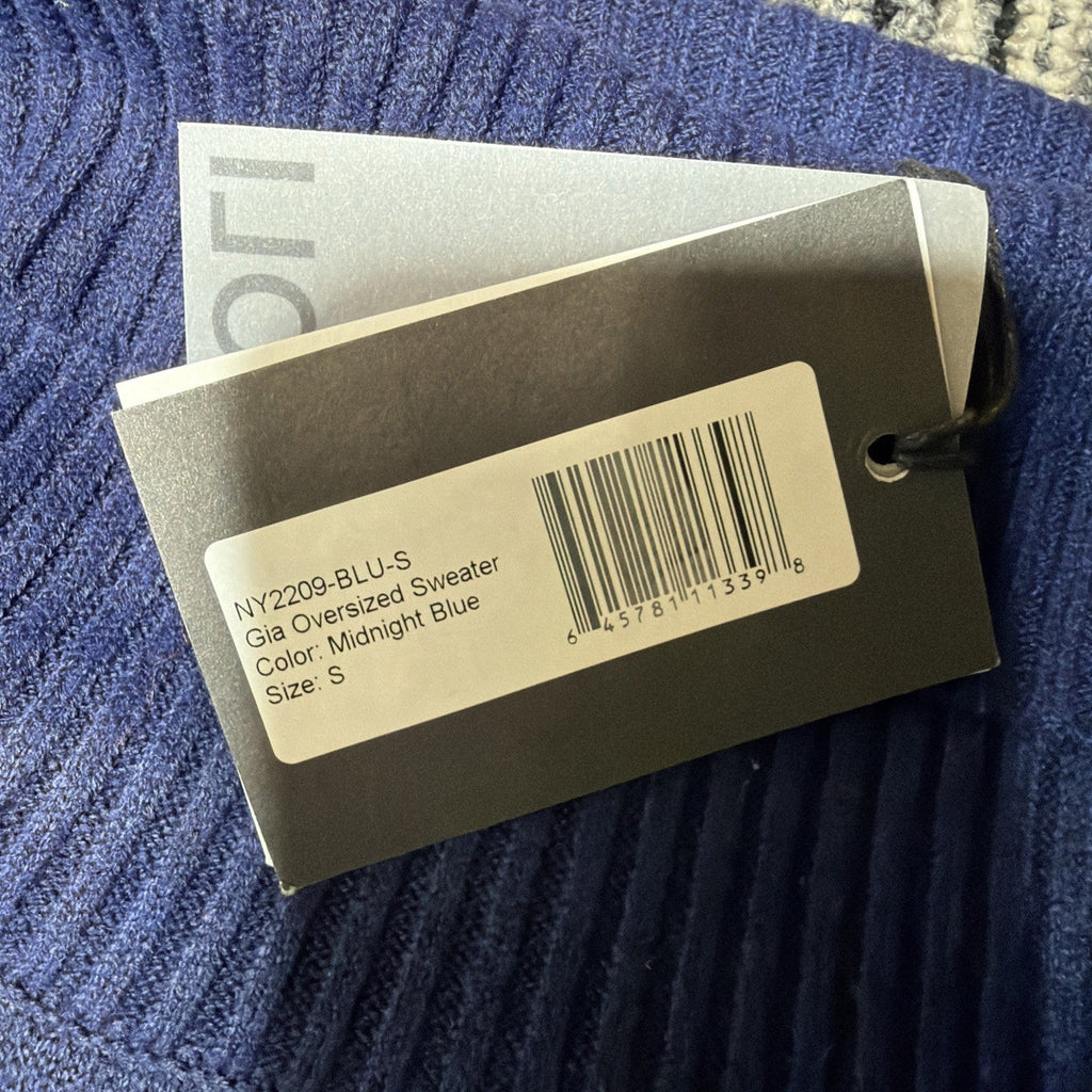 Gia Ultra Soft Sweater Midnight Blue THE NOLI SHOP Size Small NWT