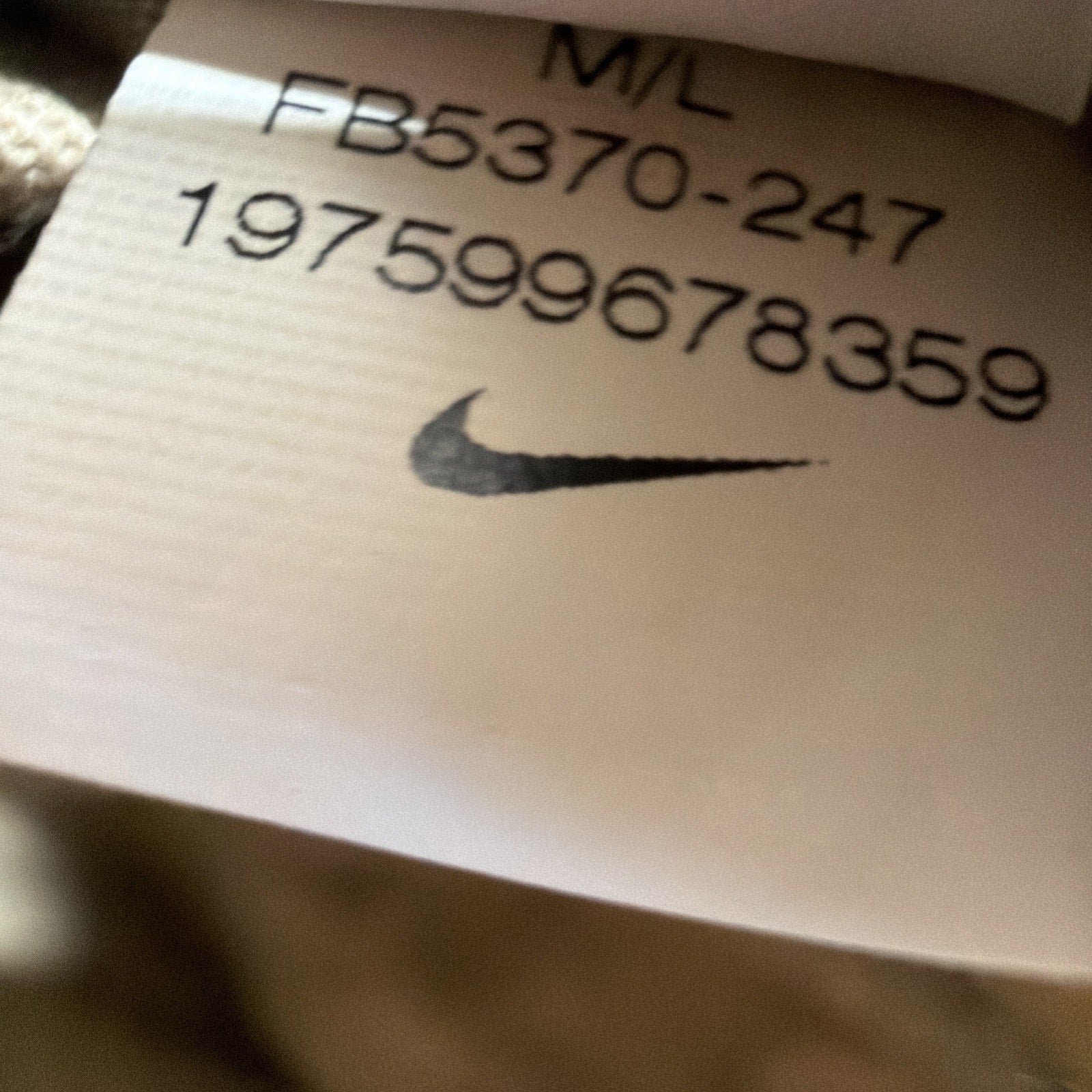 Nike Just Do It Tan/Biege Club Cap Adjustable Strap Back Dad Hat M/L